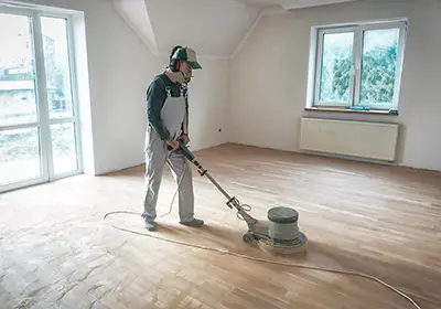 Floor scrubbing and polishing service in Melbourne